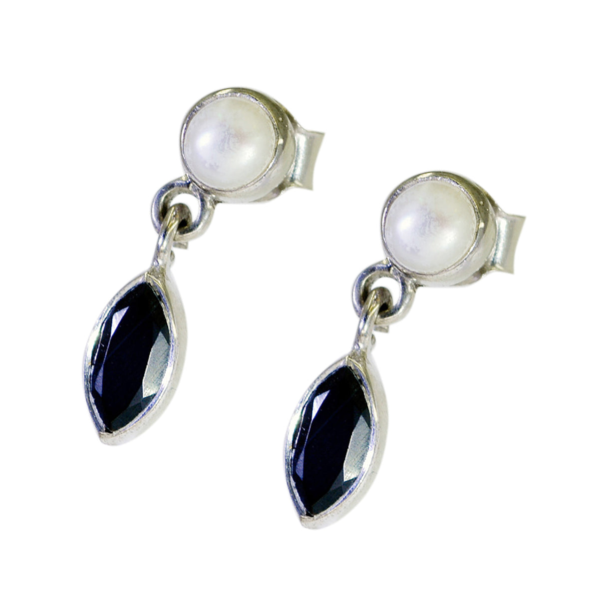 Katharina Black Delicate multiple Stud Earring