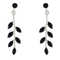 Kennedy Black Edgy multiple Stud Earring Black Onyx Black Stud