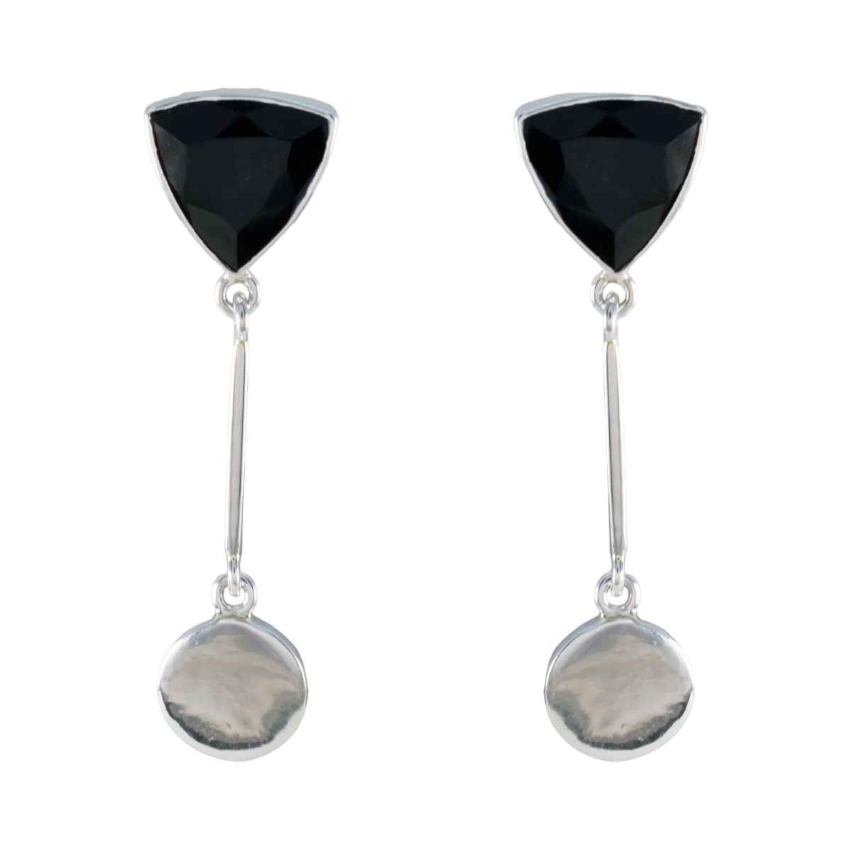 Lili Black Eye catching multiple Stud Earring Black Onyx Black Stud