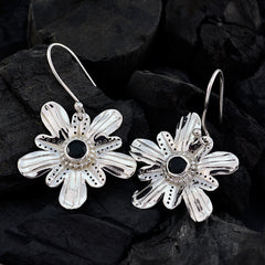 Lily Black Classic Solitaire Dangle Earring