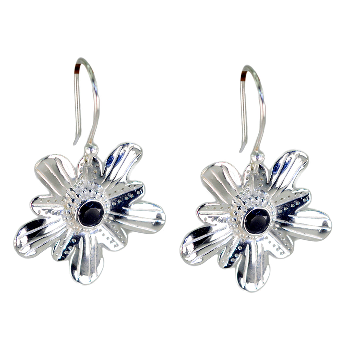Lily Black Classic Solitaire Dangle Earring