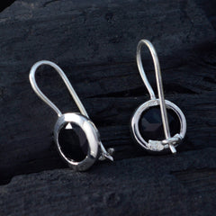 Audrey Black Delicate Solitaire Dangle Earring