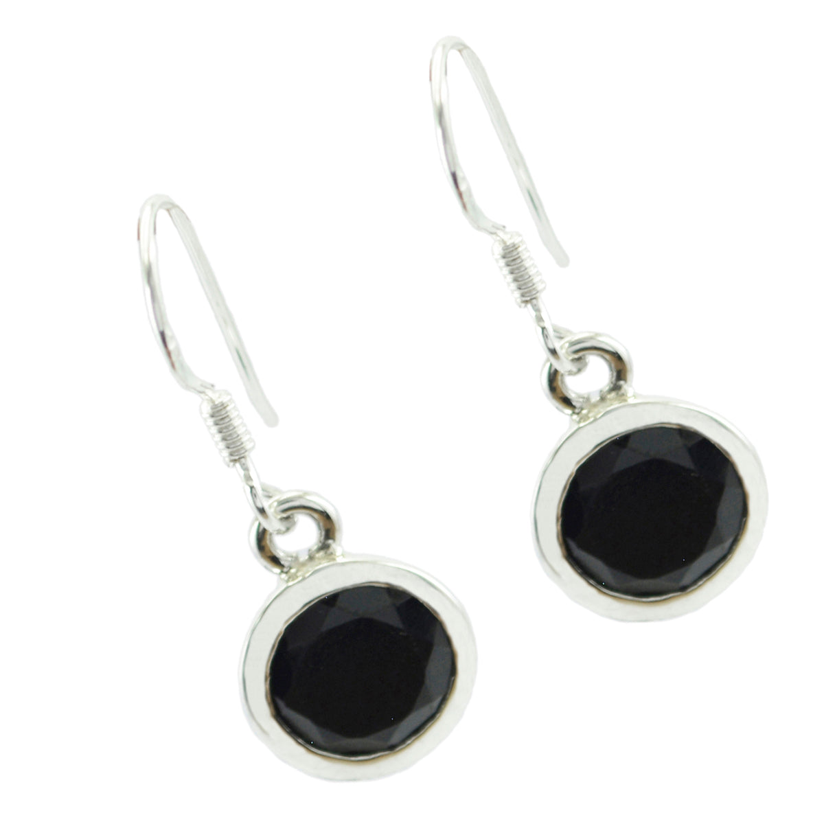 Lucia Black Delicate Solitaire Dangle Earring