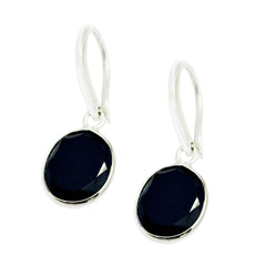 Marie Black Dainty Solitaire Dangle Earring