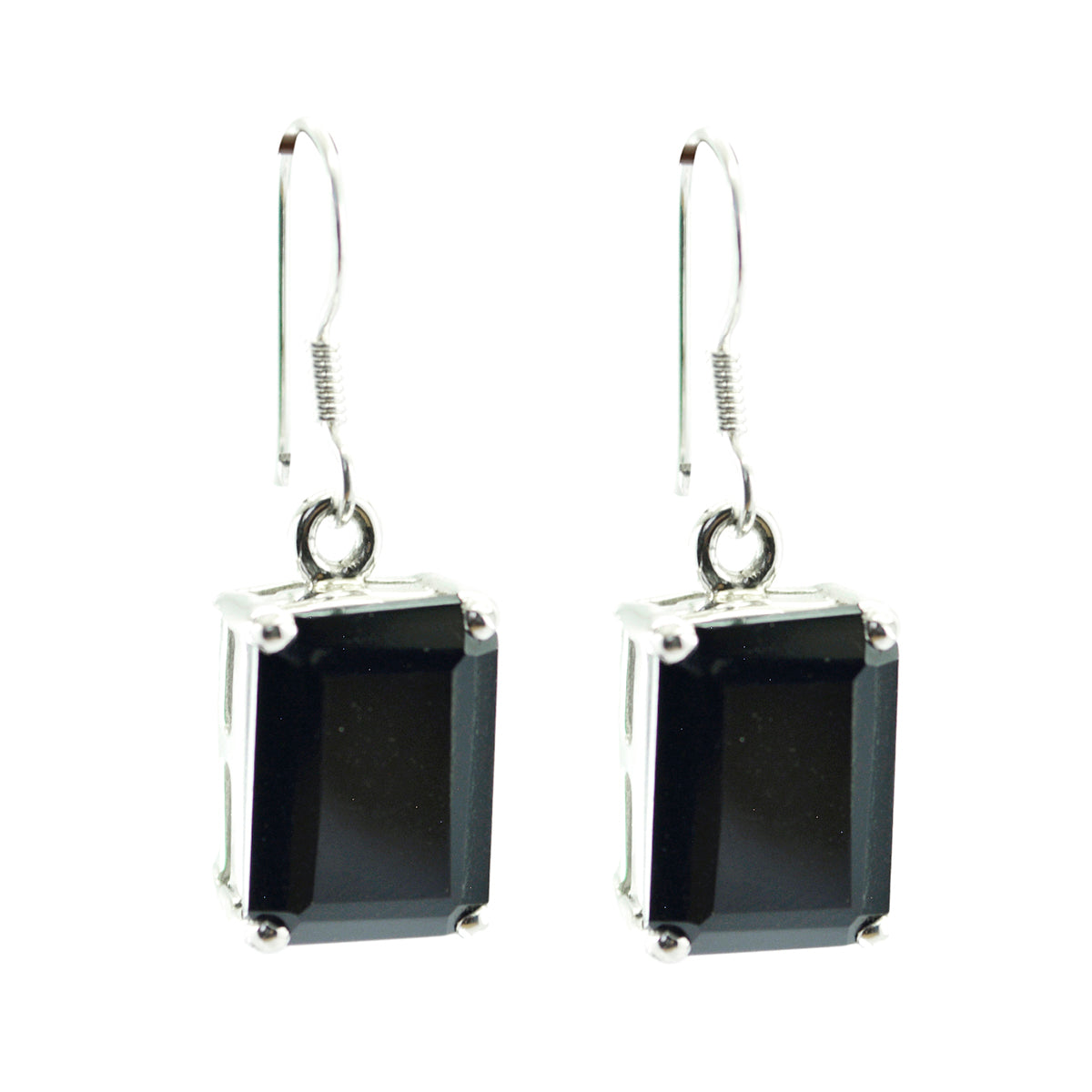 Mathilde Black Tiny Solitaire Dangle Earring