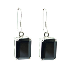 Mathilde Black Tiny Solitaire Dangle Earring