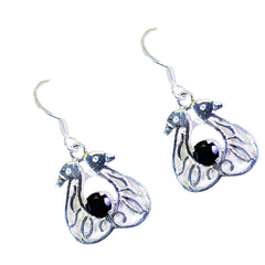 Maya Black Dainty Solitaire Dangle Earring