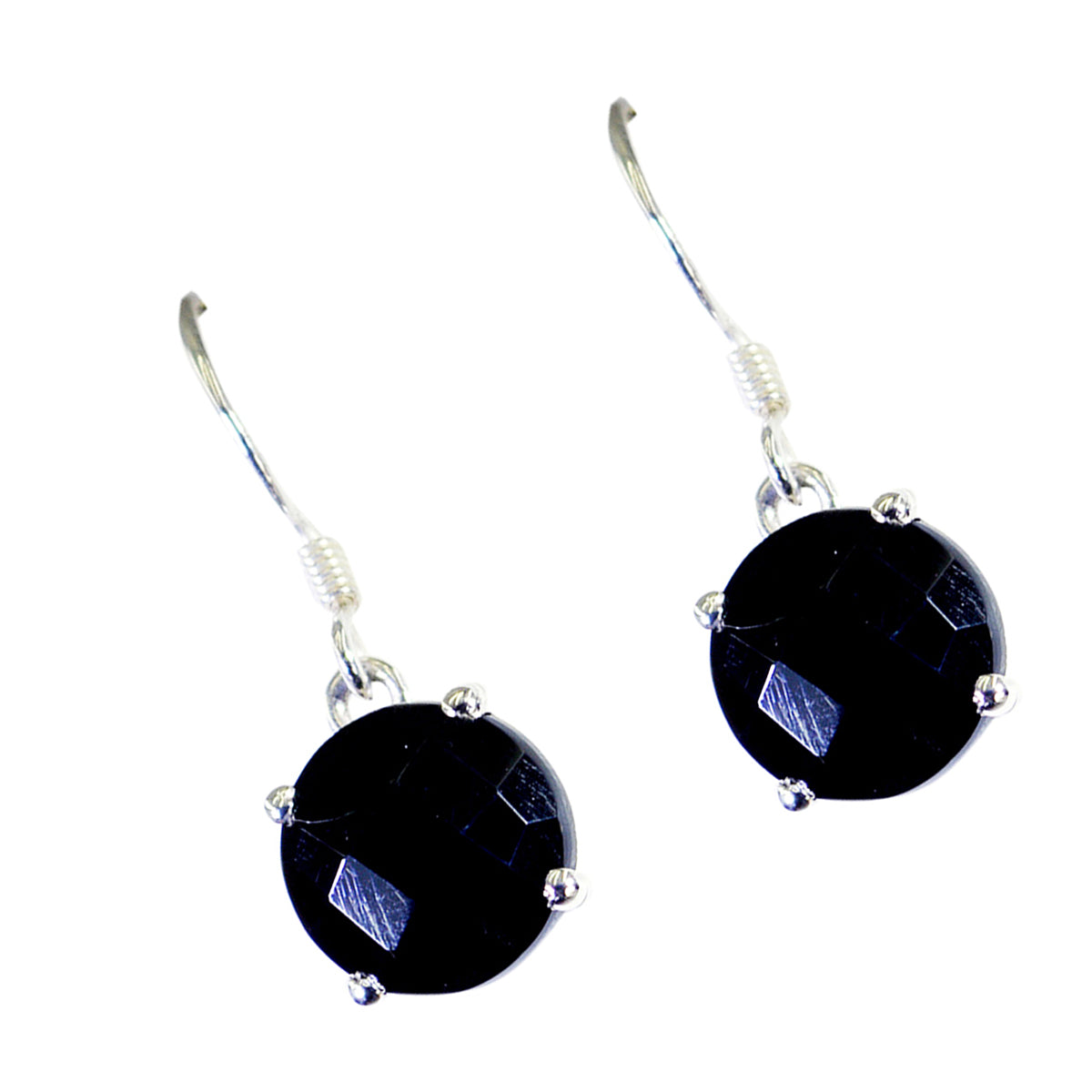 Mia Black Dainty Solitaire Dangle Earring