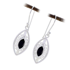 Nova Black Featherlight Solitaire Dangle Earring