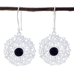 Marie Black Tiny Solitaire Dangle Earring Black Onyx Black Dangle