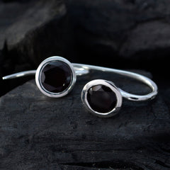 Yasmine Black Dainty Solitaire Dangle Earring