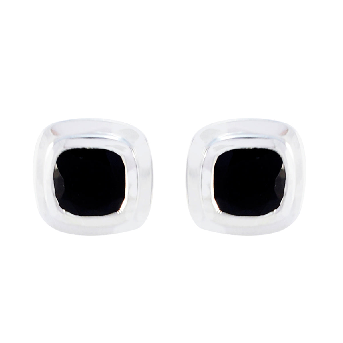 Zoe Black Dainty Solitaire Stud Earring Black Onyx Black Stud