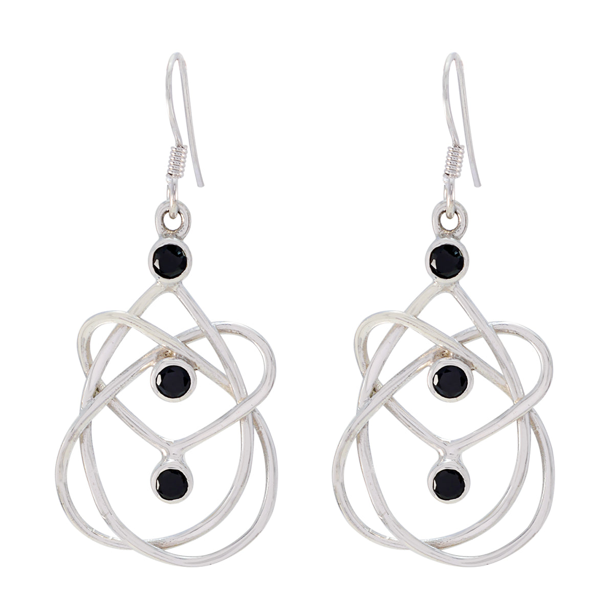 Marie Black Featherlight multiple Dangle Earring Black Onyx Black Dangle