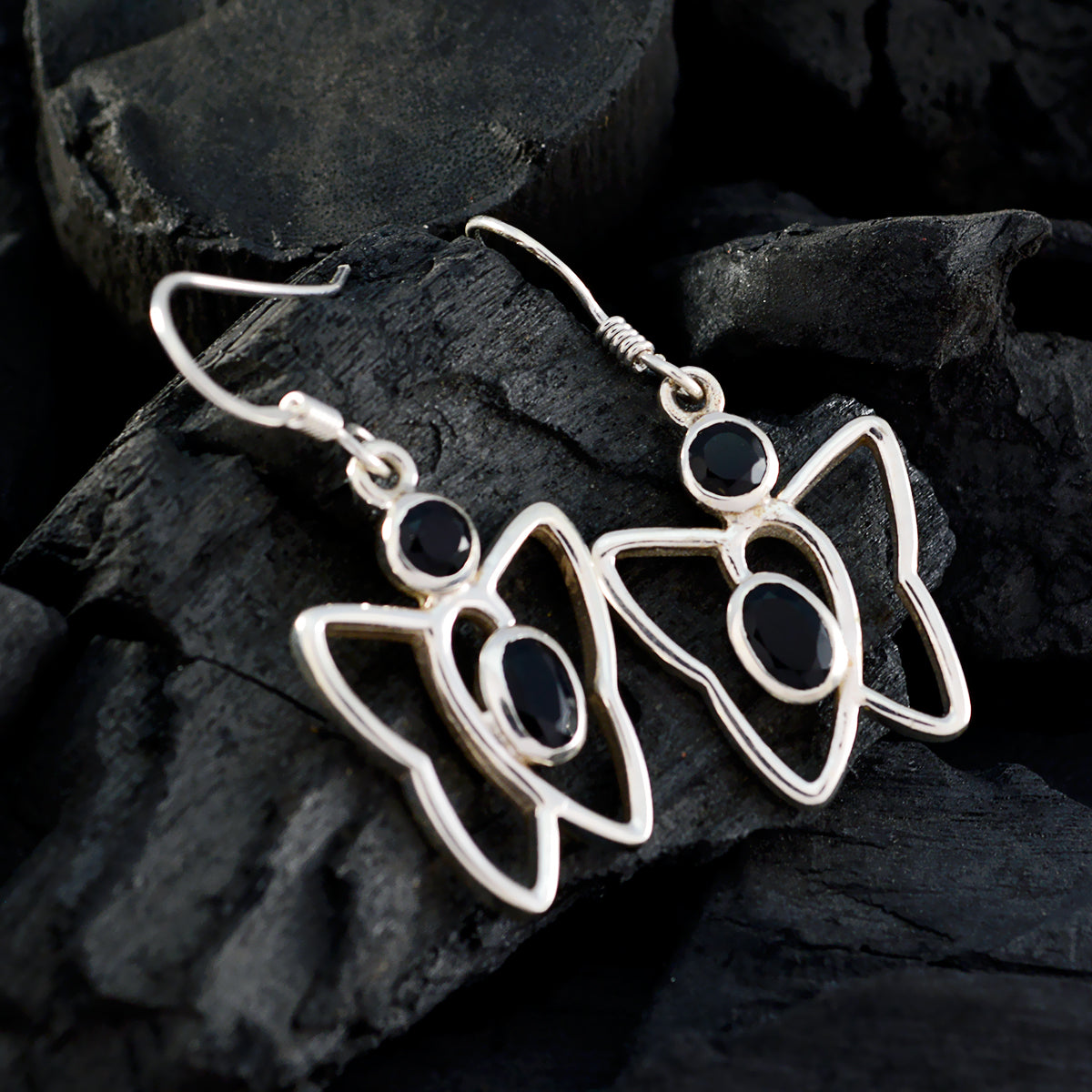 Nova Black Slim multiple Dangle Earring