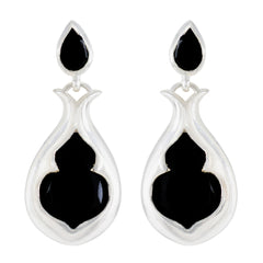 Ellie Black Edgy Toi et Moi Stud Earring Black Onyx Black Stud