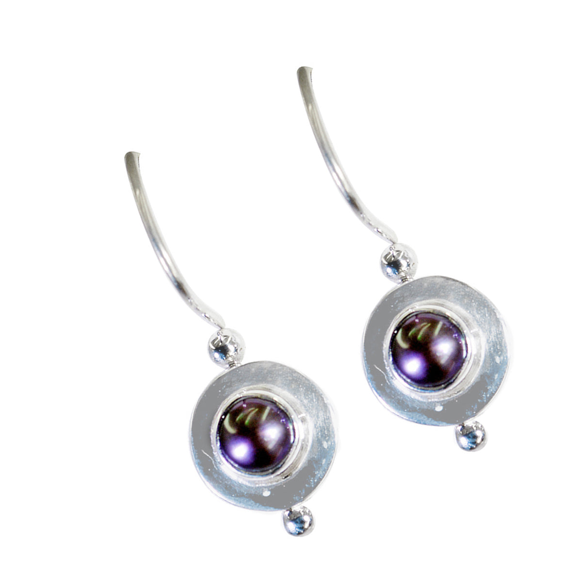 Jiwoo Grey Tiny Solitaire Dangle Earring