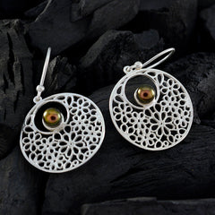 Li Lee Grey Mid weight Solitaire Dangle Earring