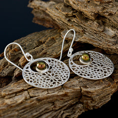 Li Lee Grey Mid weight Solitaire Dangle Earring