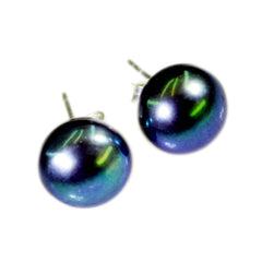 Ling Grey Dainty Solitaire Stud Earring