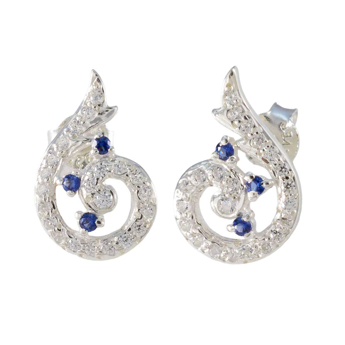 Hazel Blue Delicate multiple Stud Earring