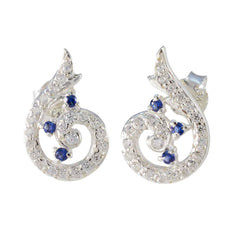 Hazel Blue Delicate multiple Stud Earring