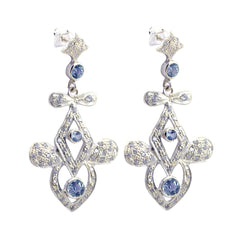 Liyana Blue Tiny multiple Stud Earring Blue topaz Blue Stud