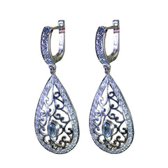 Ayesha Blue Classic multiple Stud Earring Blue Topaz Blue Stud