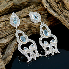 Dewi Blue Edgy multiple Stud Earring