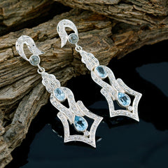 Lakshmi Blue Edgy multiple Stud Earring