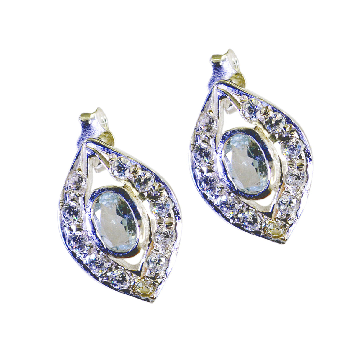 Xiu Blue Dainty multiple Stud Earring