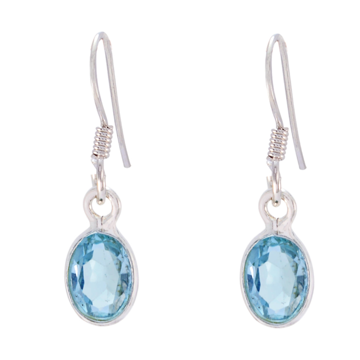 Yuki Blue Minimalist multiple Dangle Earring Blue Topaz Blue Dangle