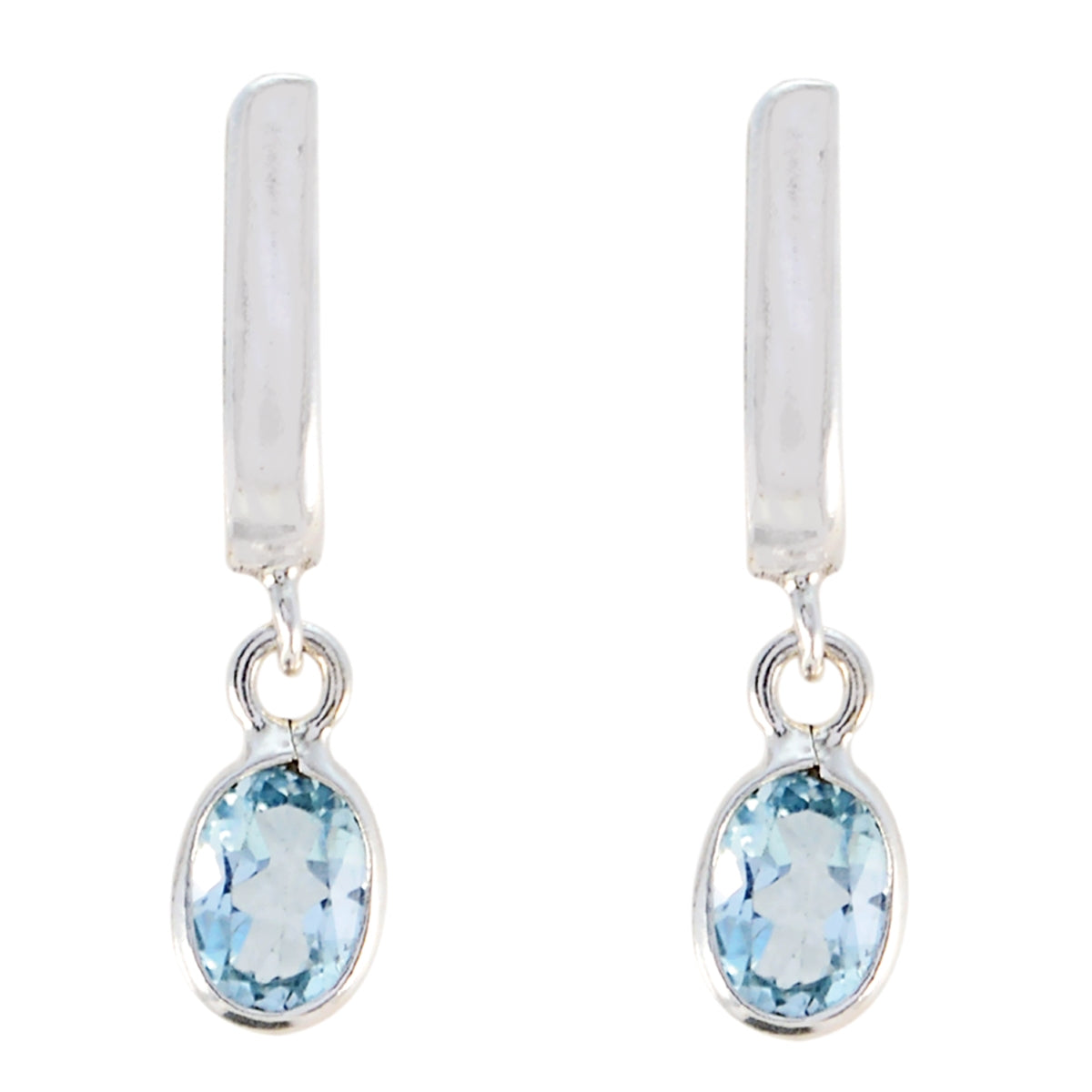 Eleanor Blue Elegant multiple Dangle Earring Blue topaz Blue Dangle