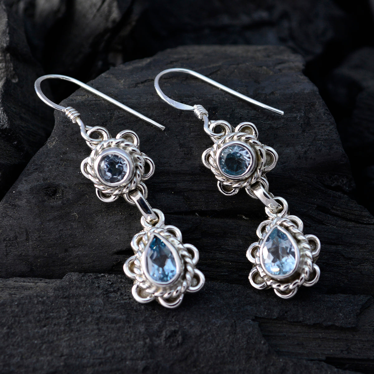 Alejandra Blue Classic multiple Dangle Earring