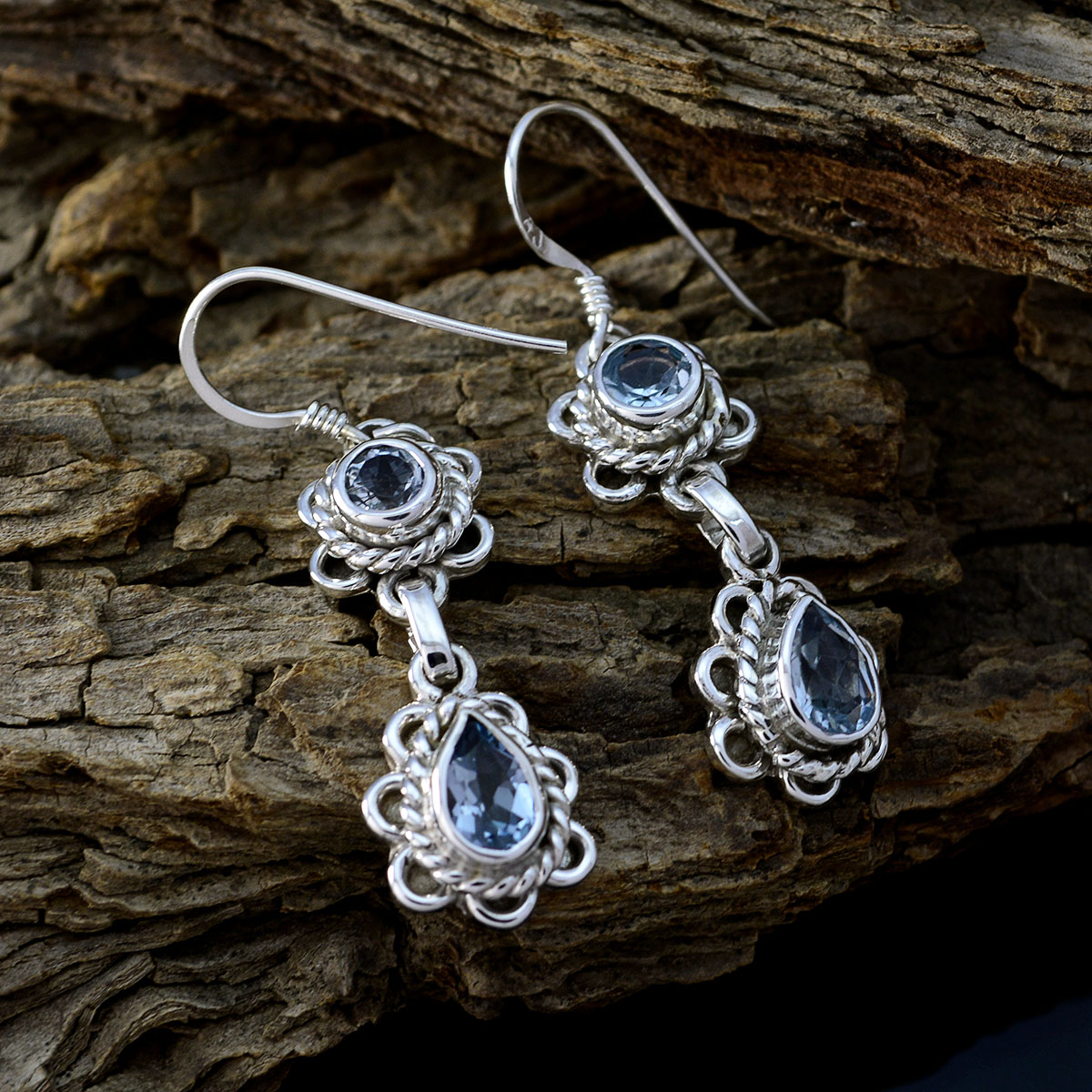 Alejandra Blue Classic multiple Dangle Earring