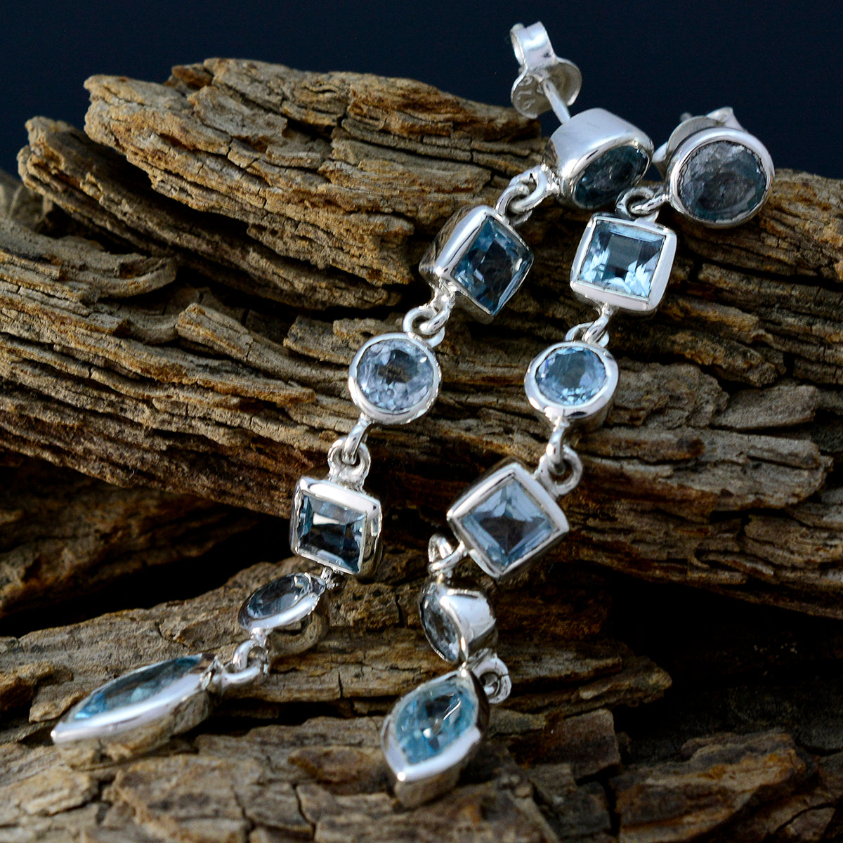 Andrea Blue Tiny multiple Stud Earring