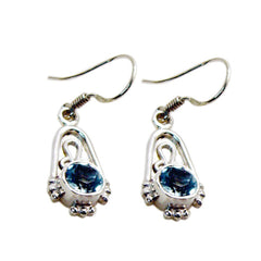 Camila Blue Dainty multiple Dangle Earring Blue Topaz Blue Dangle
