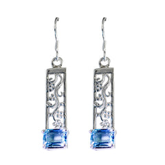 Daniela Blue Featherlight Solitaire Stud Earring Blue Topaz Blue Stud