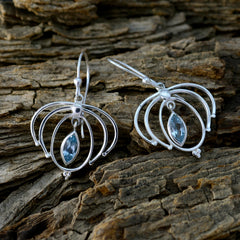 Giulia Blue Featherlight Solitaire Dangle Earring