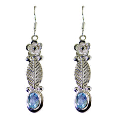 Nayara Blue Eye catching Solitaire Dangle Earring