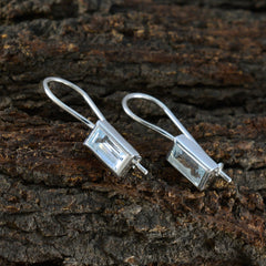 Yan Blue Dainty Solitaire Dangle Earring