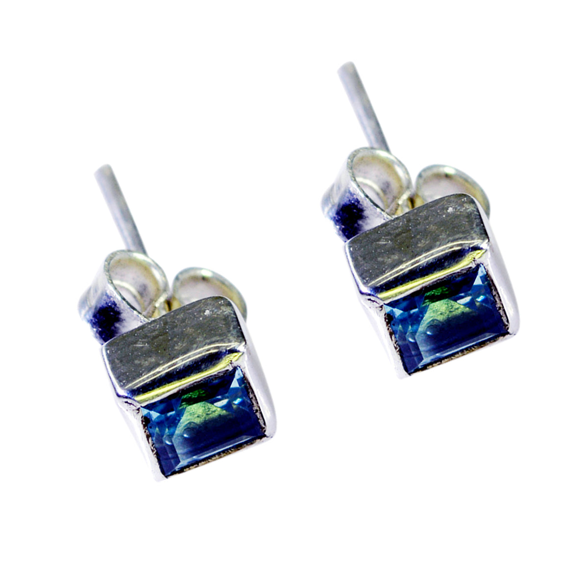 Patricia Blue Minimalist Solitaire Stud Earring