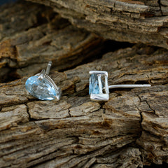 Rebeca Blue Elegant Solitaire Stud Earring