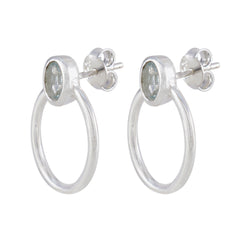 Nova Blue Dainty Solitaire Stud Earring