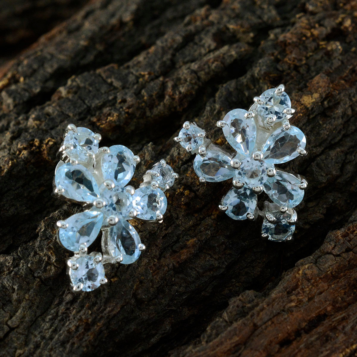 Genesis Blue Minimal multiple Stud Earring