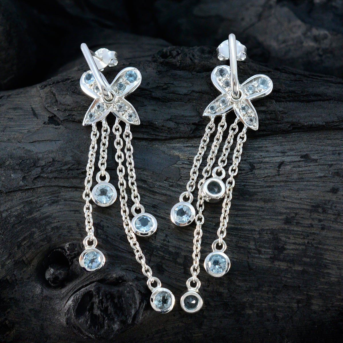 Aaliyah Blue Classic multiple Stud Earring