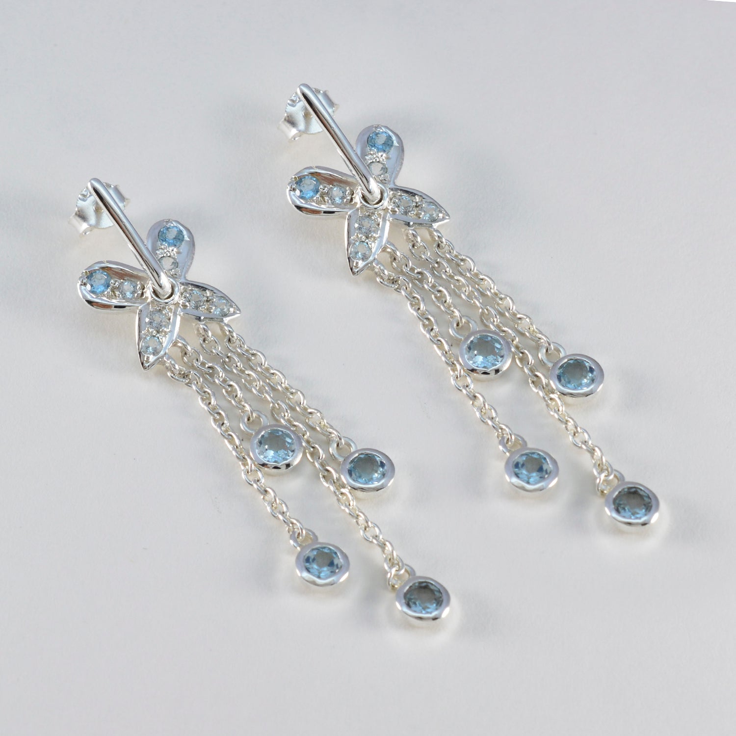 Aaliyah Blue Classic multiple Stud Earring