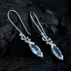 Milagros Blue Dainty multiple Dangle Earring