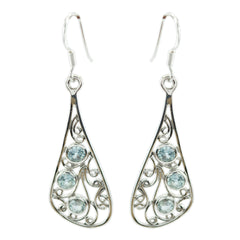 Sofía Blue Whisper thin multiple Dangle Earring