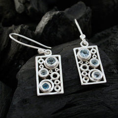 Aaliyah Blue Featherlight multiple Dangle Earring