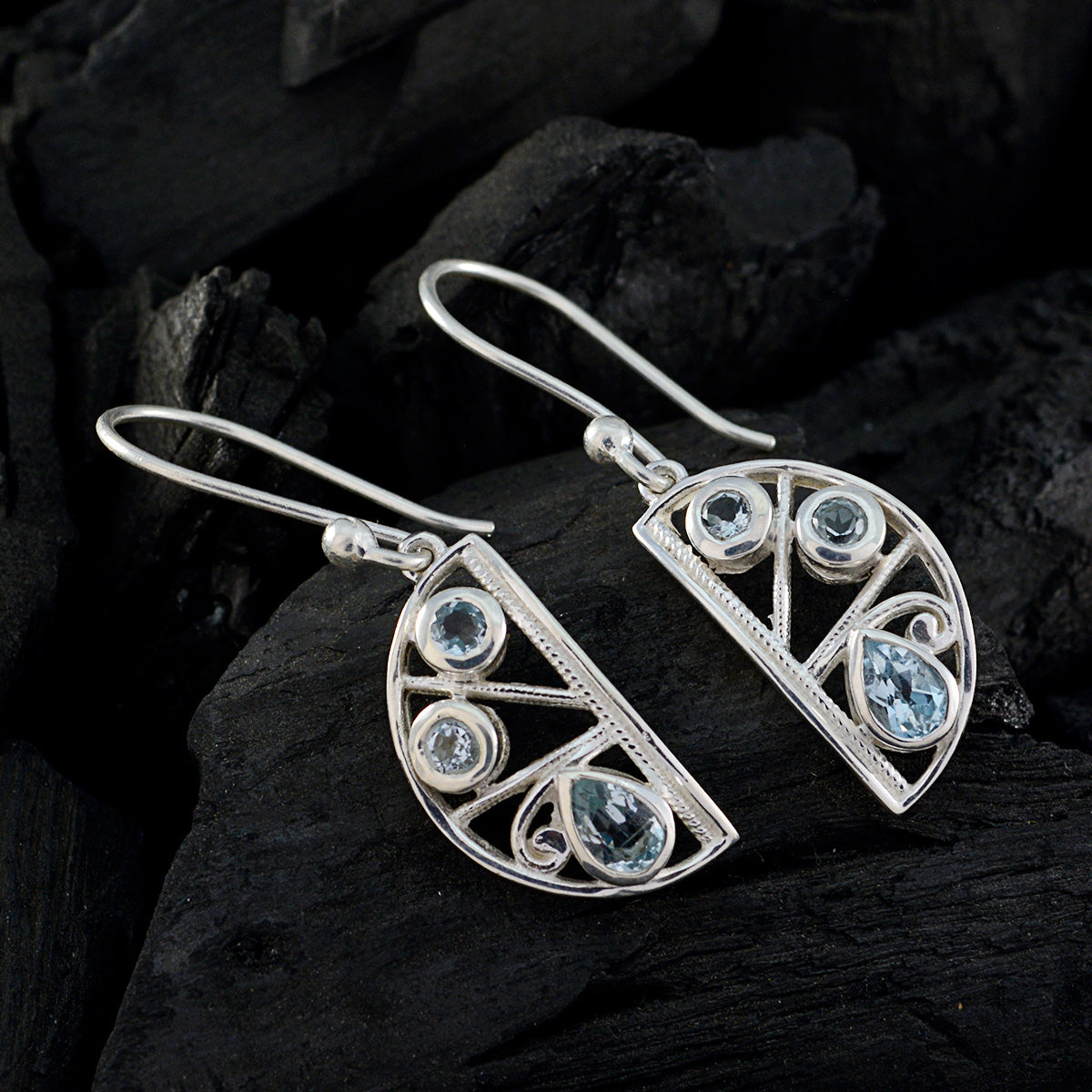 Bianca Blue Minimal multiple Dangle Earring